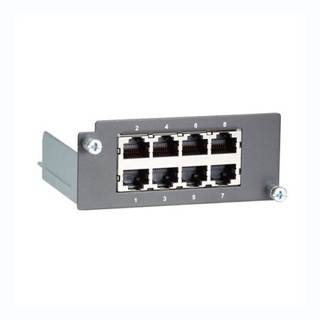 Moxa Fast Ethernet Module W/ 8 10/100T(X)Ports, Pm-7200-8Tx PM-7200-8TX